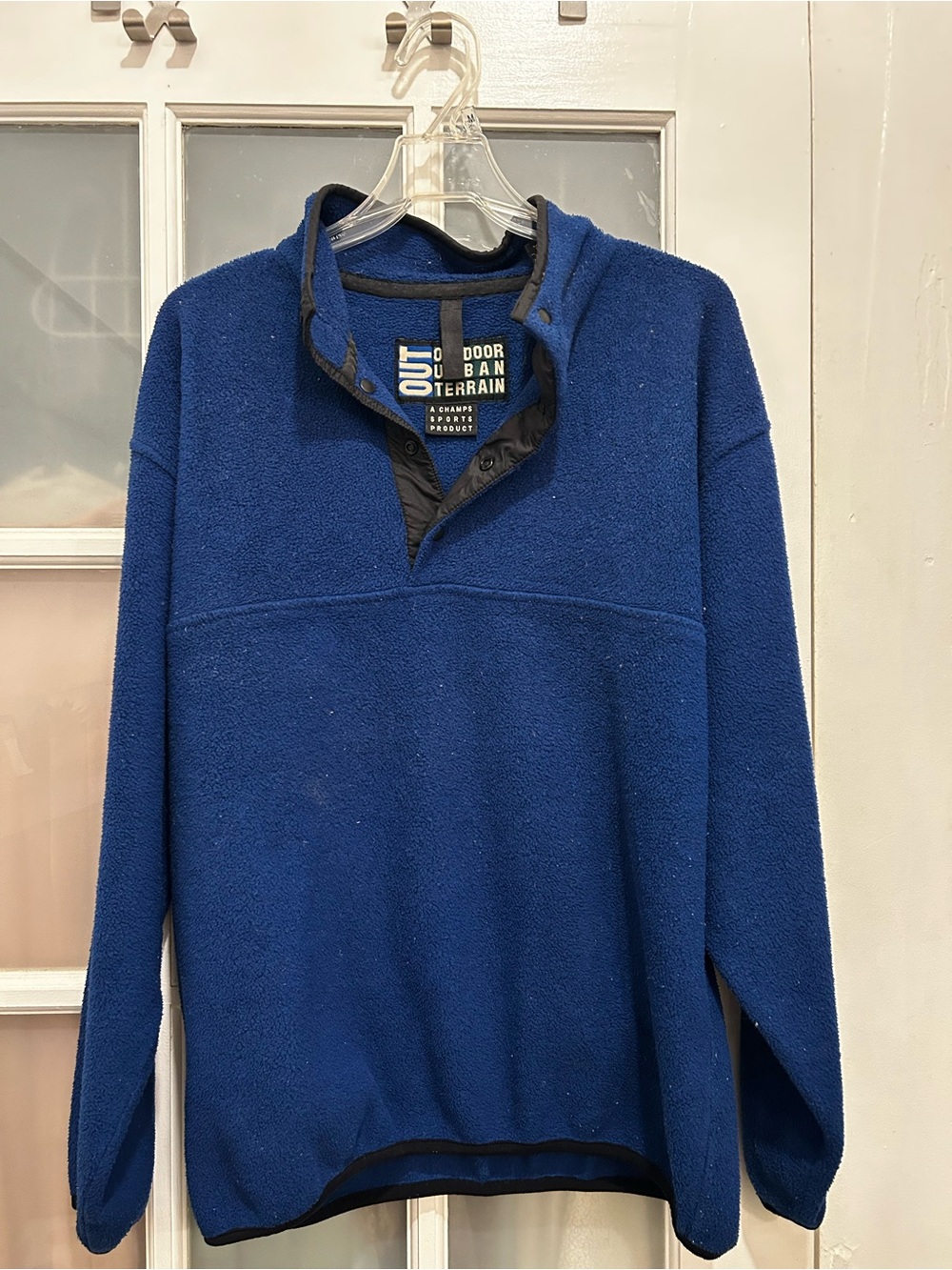 OUT Outdoor Urban Terrain By Champs Sports Blue Fleece Pullover Size Medium